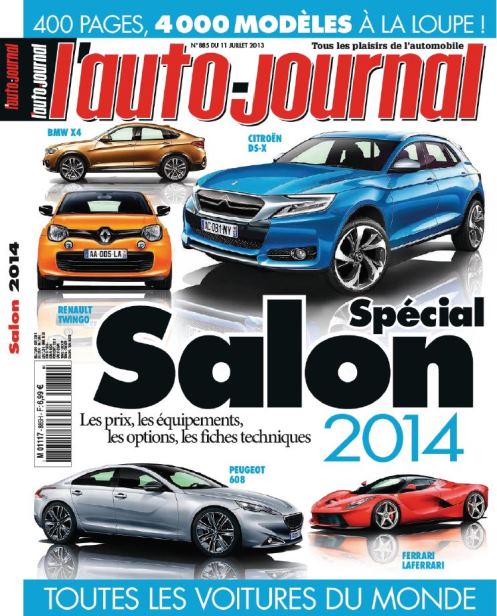 L'Auto Journal N°885 Spécial Salon 2014 - 11 Juillet 2013 -PDF-