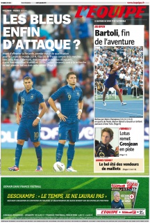 L'equipe Edition du 06 Septembre 2012