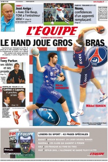 L'equipe Edition du 14 Septembre 2012