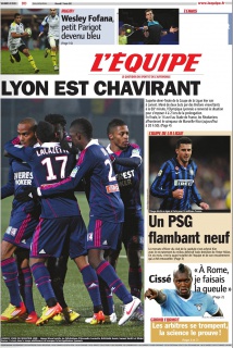 L'Equipe edition du 1er. Fevrier 2012