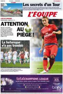 L'equipe Edition du 24 Octobre 2012