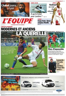 L'Equipe edition du 3 Avril 2012