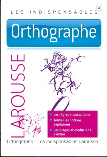 Larousse [scan] - Orthographe - Les indispensables pdf
