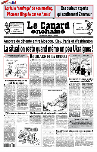 Le Canard Enchaîné - 16 Fevrier 2022