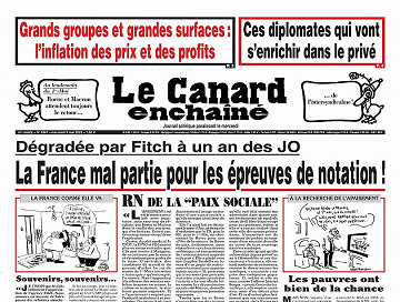 Le Canard Enchaîné du 03 mai 2023