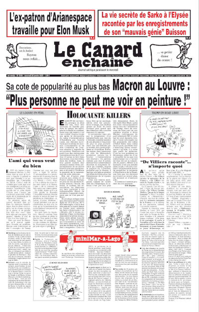 Le Canard Enchaîné du 29 Janvier FRENCH PDF 2025