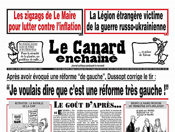 Le Canard Enchaîné N°5339 Du 08 Mars 2023