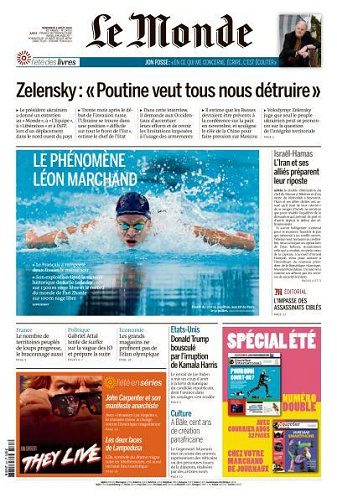 Le Monde du 02 Août FRENCH PDF 2024