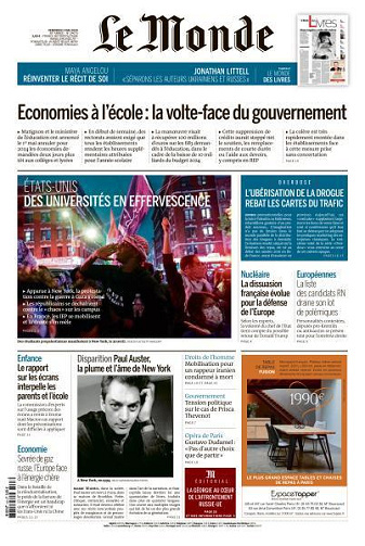 Le Monde du 03 Mai FRENCH PDF 2024