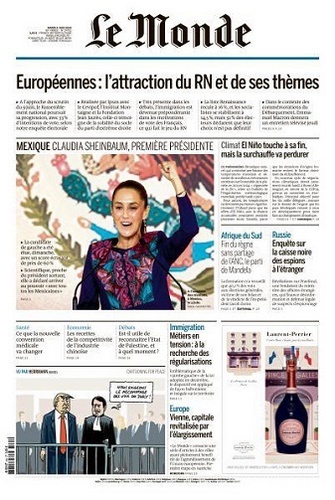 Le Monde du 04 Juin FRENCH PDF 2024