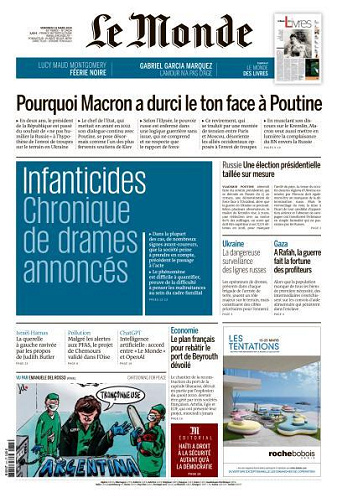 Le Monde du 15 Mars FRENCH PDF 2024