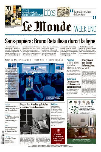 Le Monde du 25 Janvier FRENCH PDF 2025
