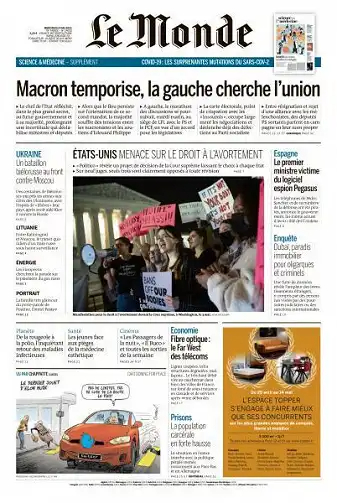 Le Monde du Mercredi 4 Mai 2022