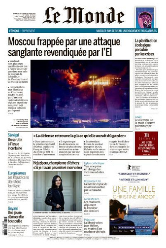 Le Monde + Le Mag du 24 Mars FRENCH Aucun 2024