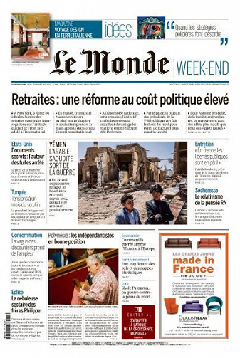 Le Monde + Le Monde Magazine du 15 Avril 2023