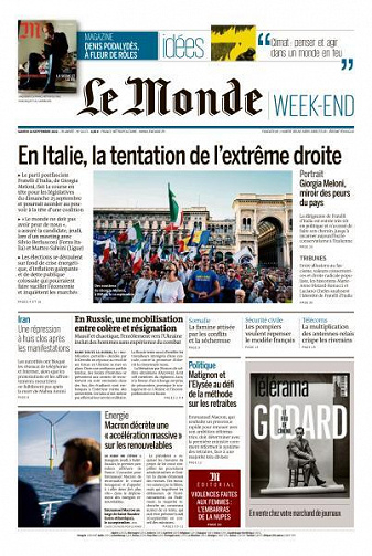 Le Monde + Magazine du 24 Septembre 2022