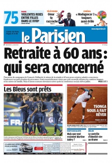 Le Parisien + Cahier de Paris du 06 Juin 2012