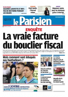 Le Parisien + Cahier de Paris du 26 Juin 2012