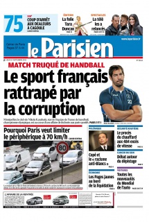 Le Parisien + Cahier de Paris du 27 Septembre 2012