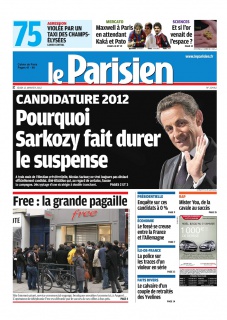 Le Parisien et cahier de paris edition du 12 Janvier 2012