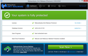 Malwarebytes Anti-Malware Premium v2.0.2.1012