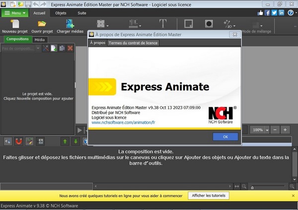 NCH Express Animate Logiciel d’Animation 9.38